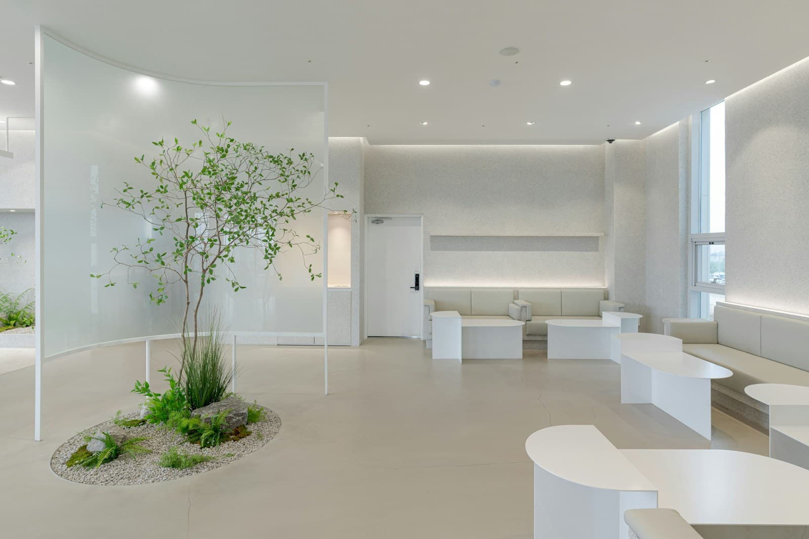 A calm, uncluttered clinic waiting area